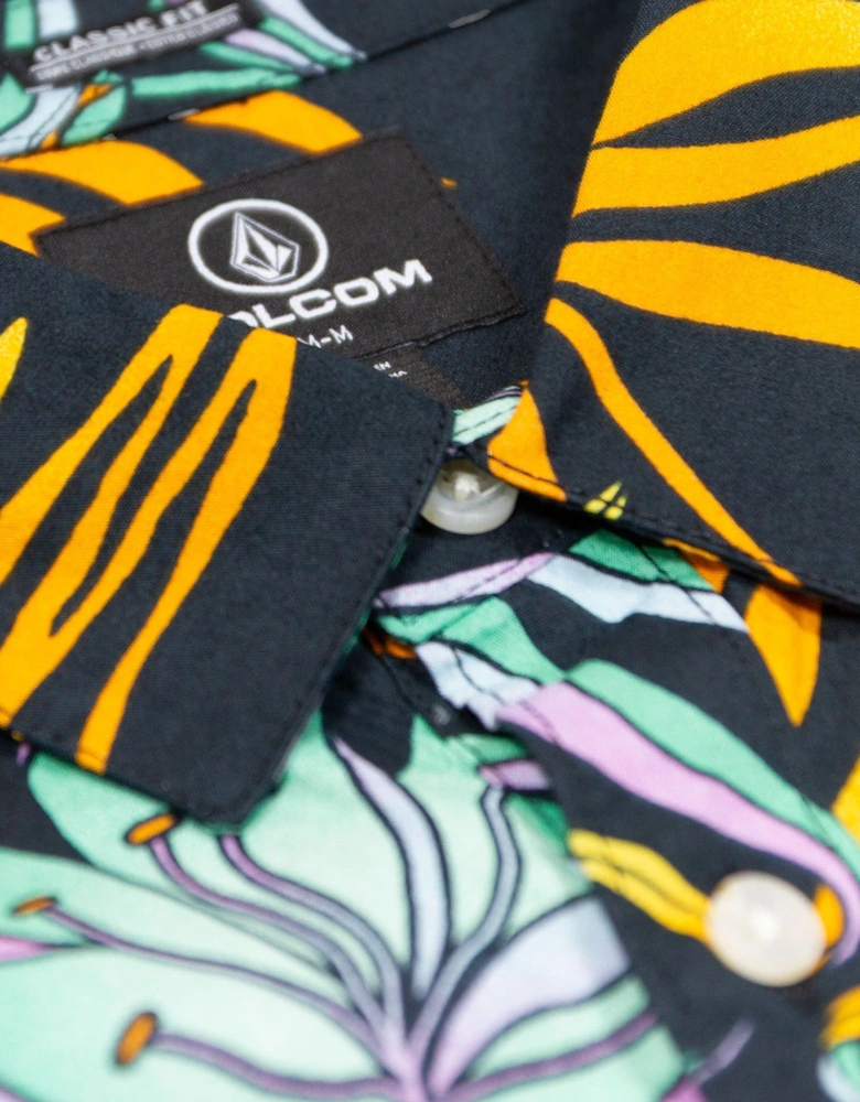 Brainmelter Floral Shirt - Black/Green