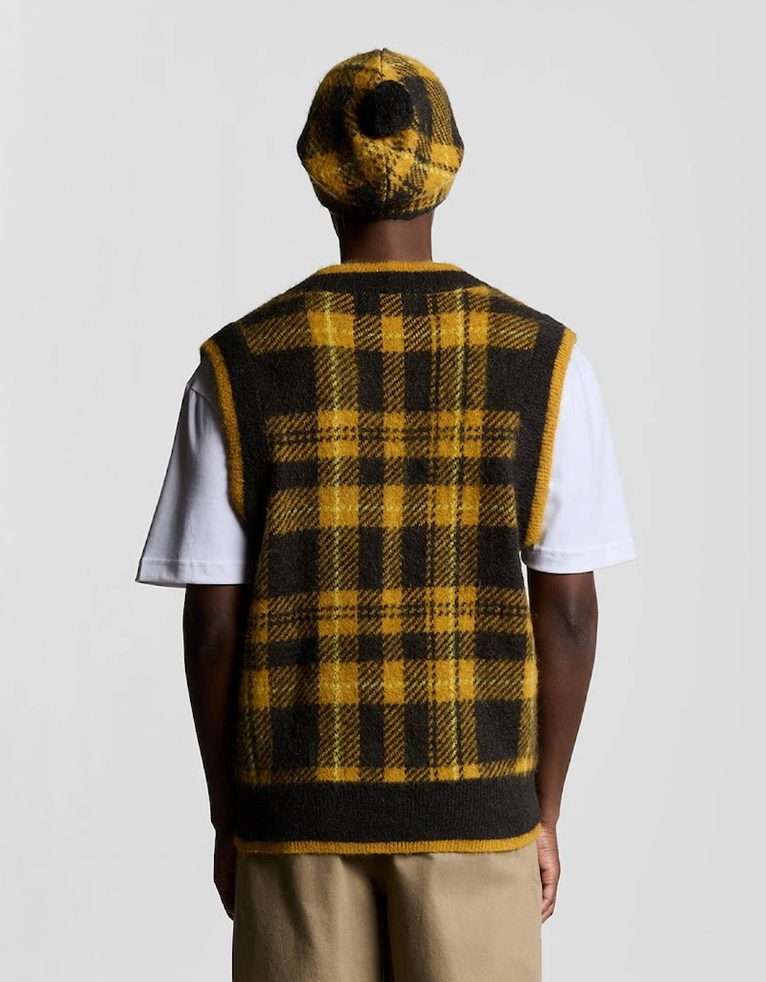 Wool Blend Tartan Tam Hat