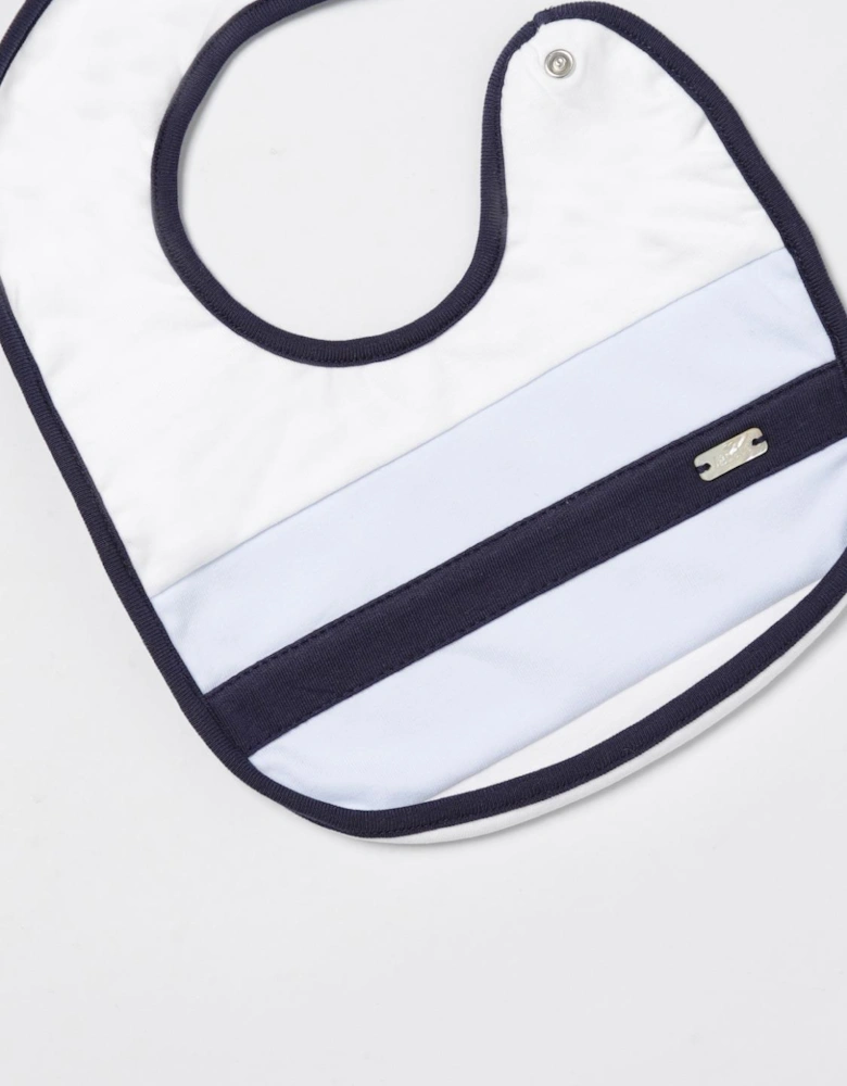 Baby Bib with Stripe Detail