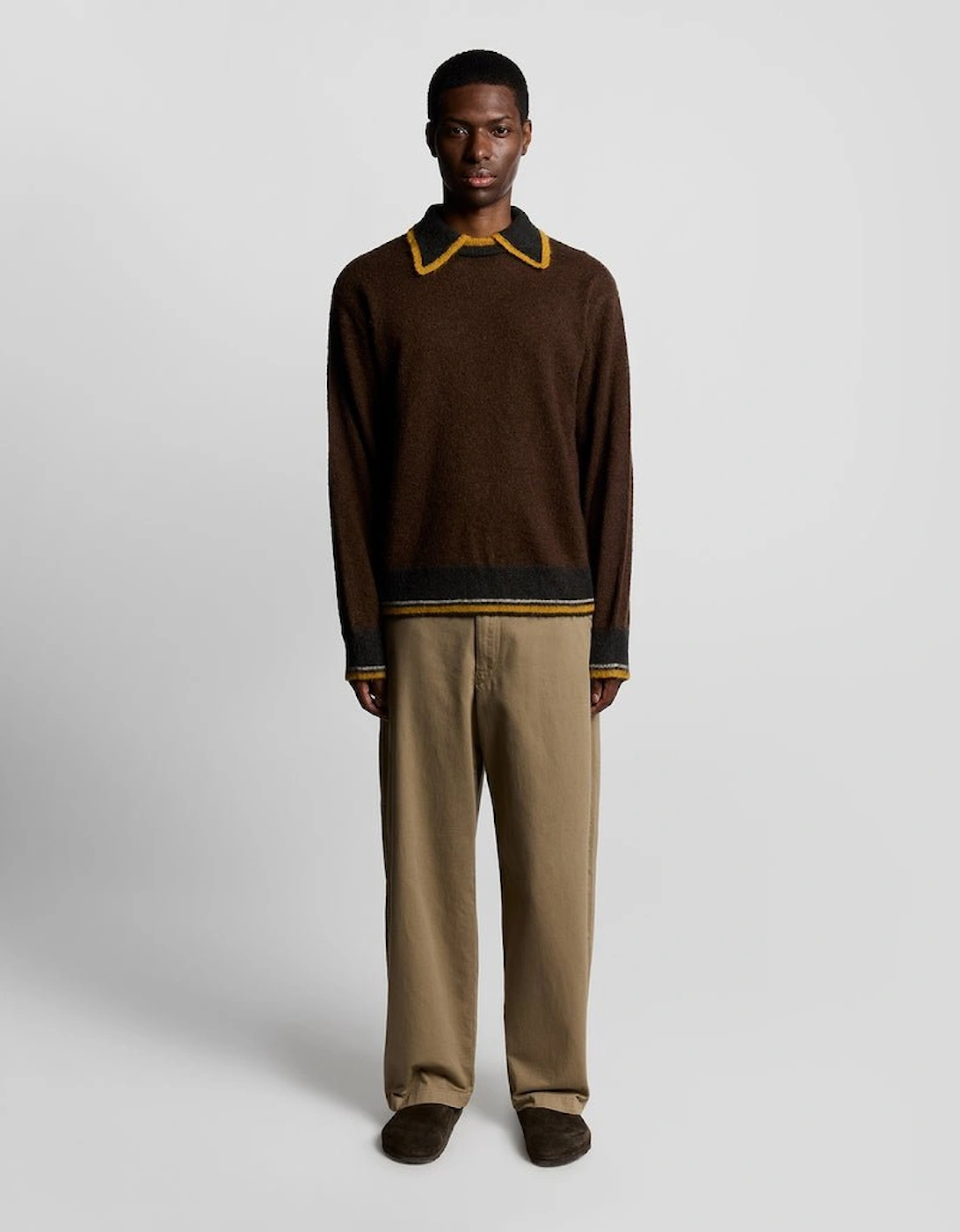 Wool Blend Collared Jumper