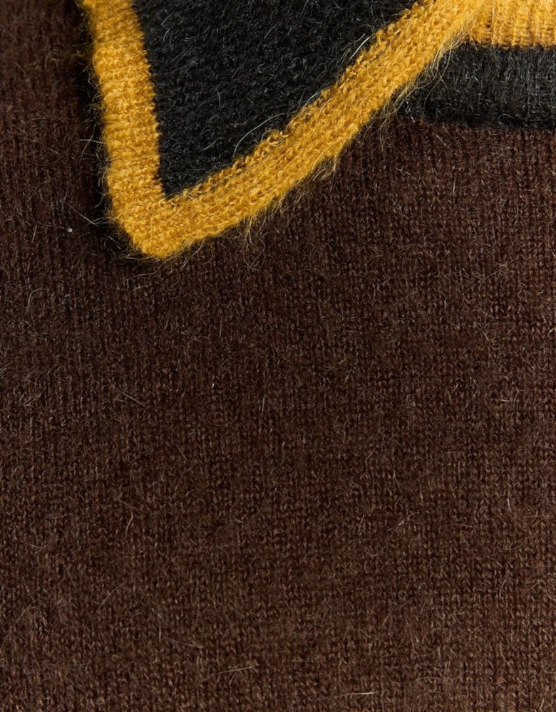 Wool Blend Collared Jumper