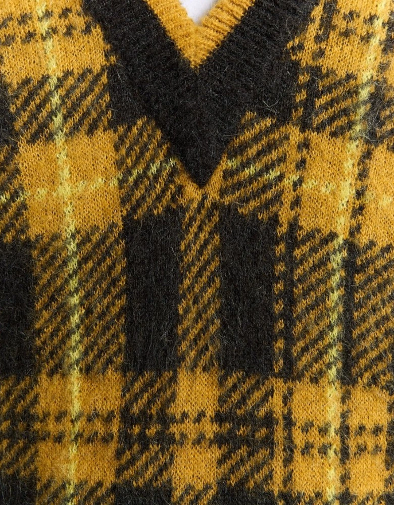 Wool Blend Tartan Vest