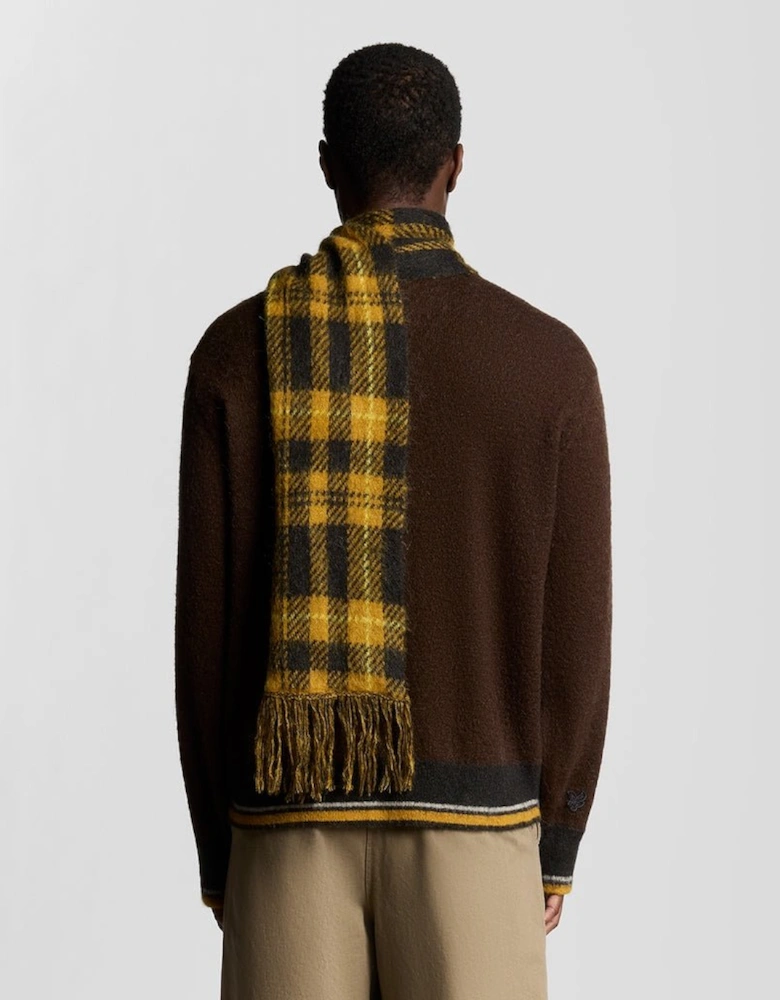 Wool Blend Tartan Scarf