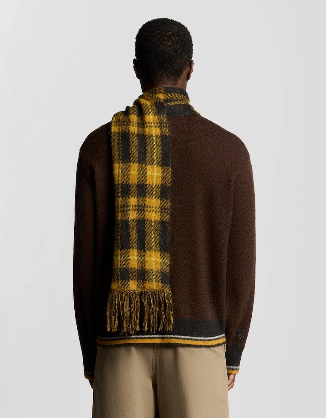 Wool Blend Tartan Scarf