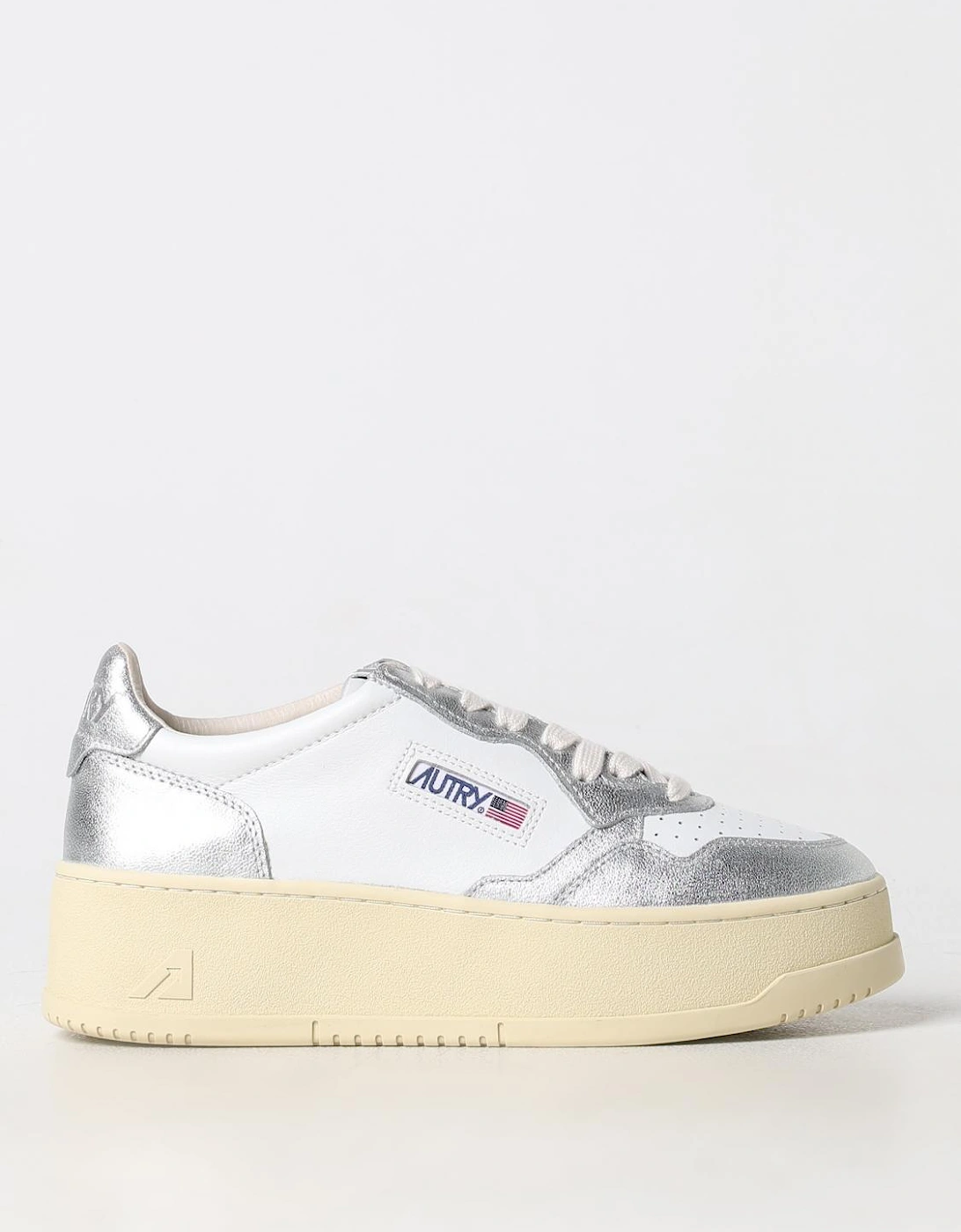 Medalist Silver Metallic Leather Sneaker, 5 of 4