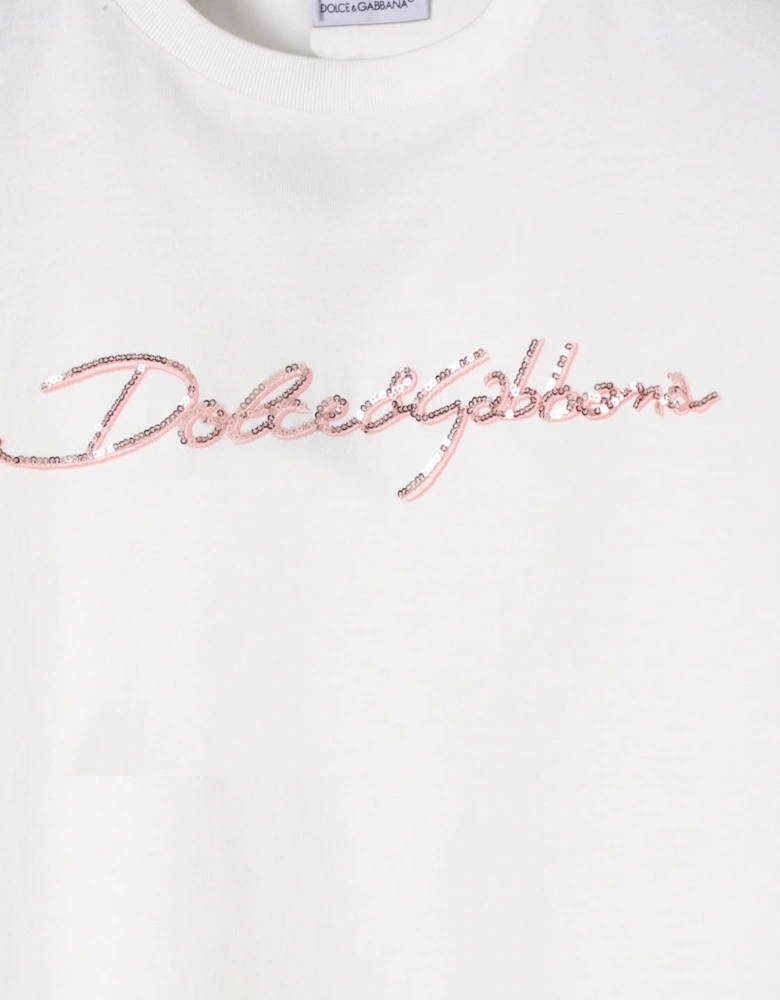 Sequin Logo TShirt