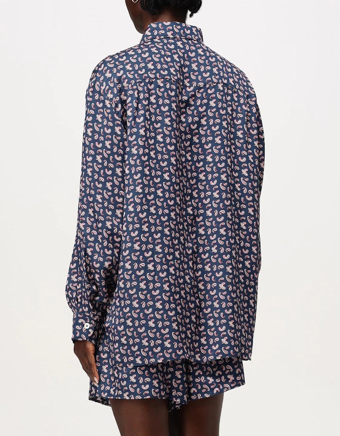 Paisleyprint Silk Pajama Set