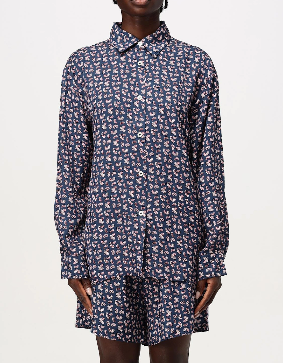 Paisleyprint Silk Pajama Set, 5 of 4