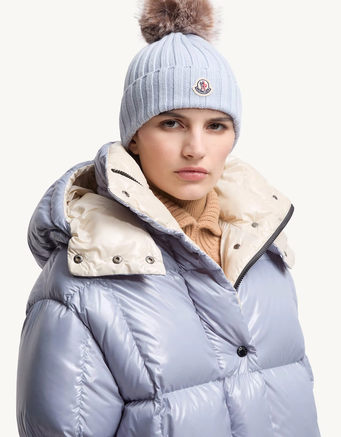 Womens Bobble Hat Blue