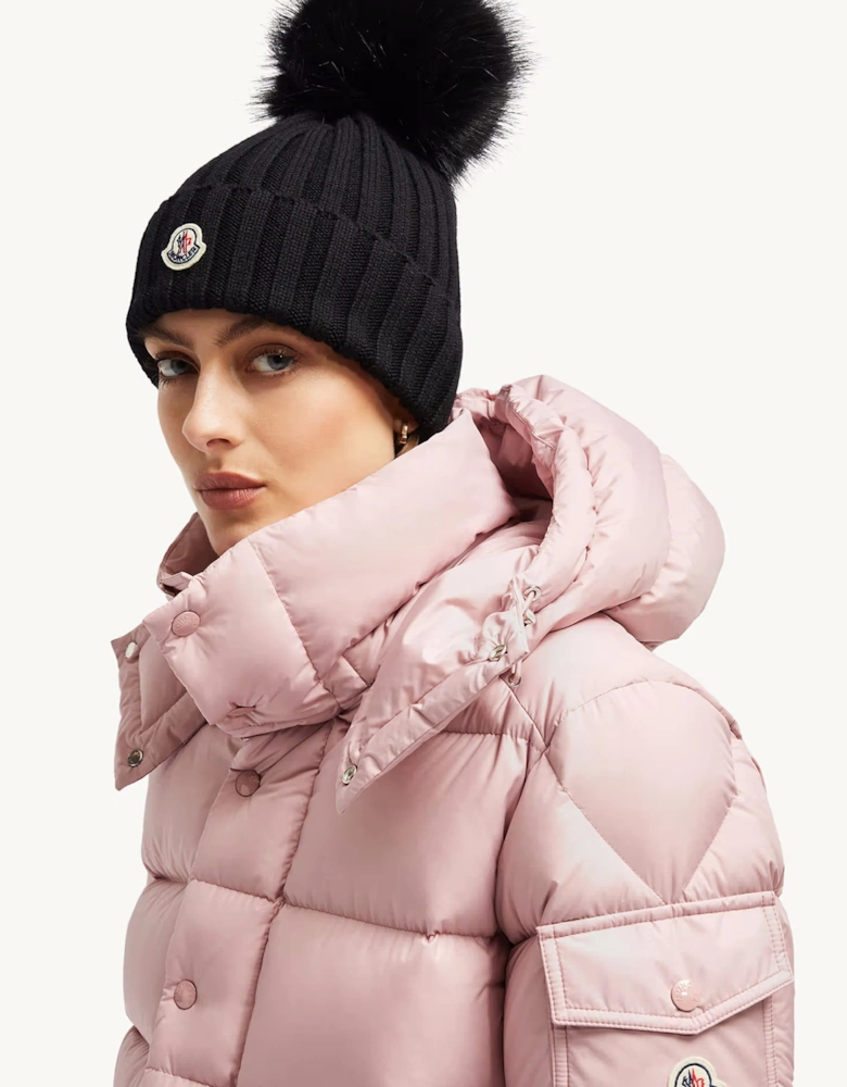 Womens Tonal Bobble Hat Black