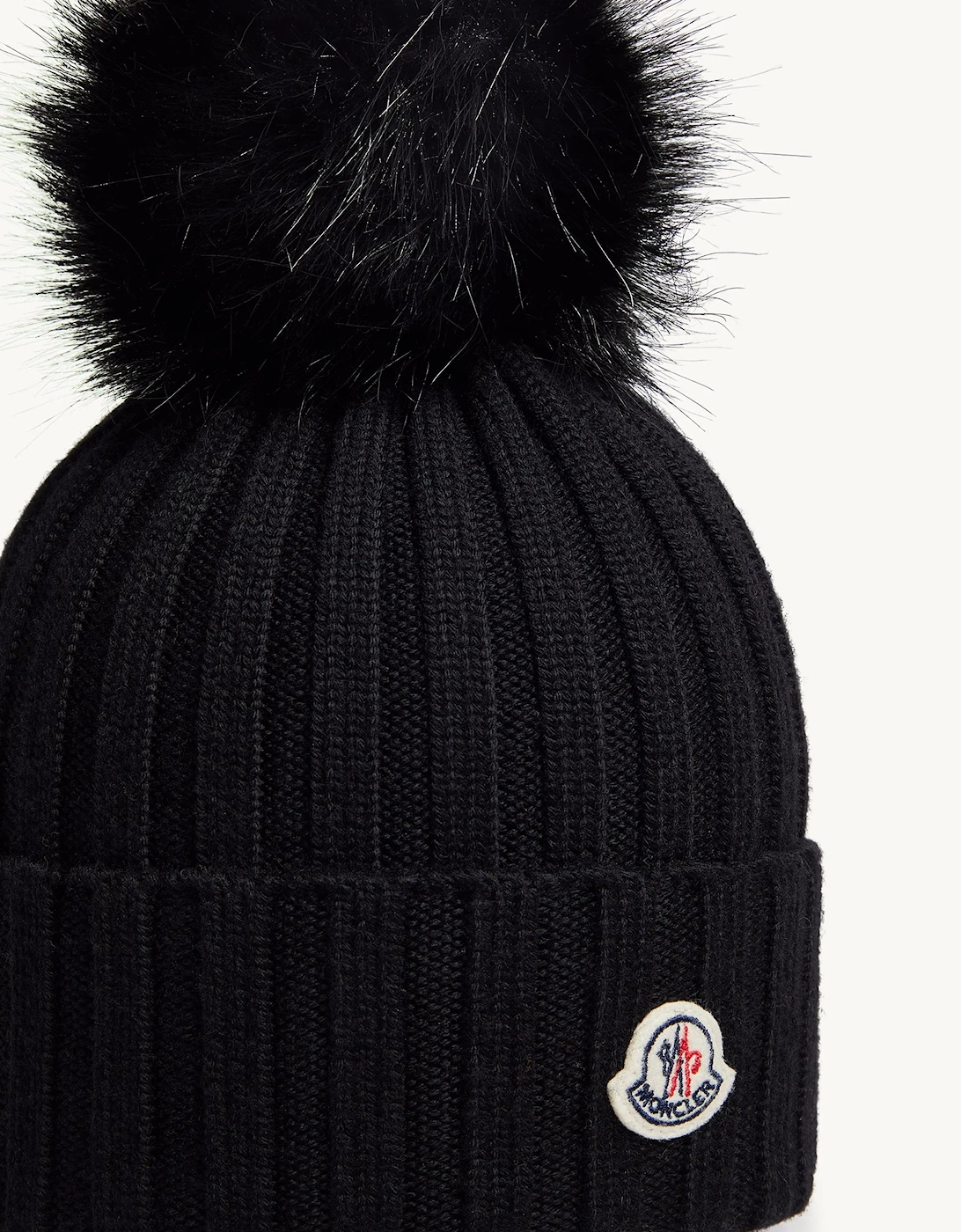 Womens Tonal Bobble Hat Black