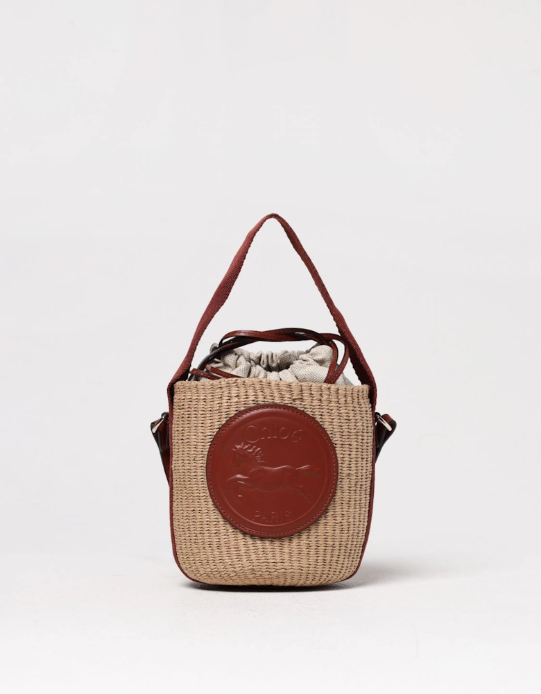 Mini Raffia Bucket Bag