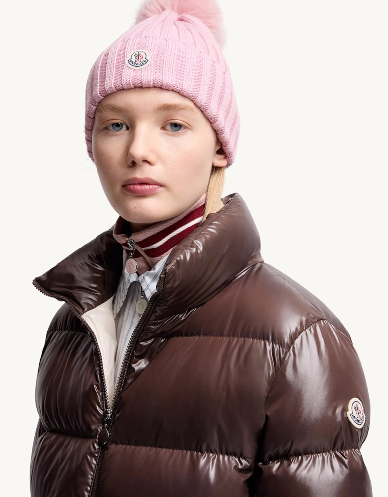 Womens Tonal Bobble Hat Pink