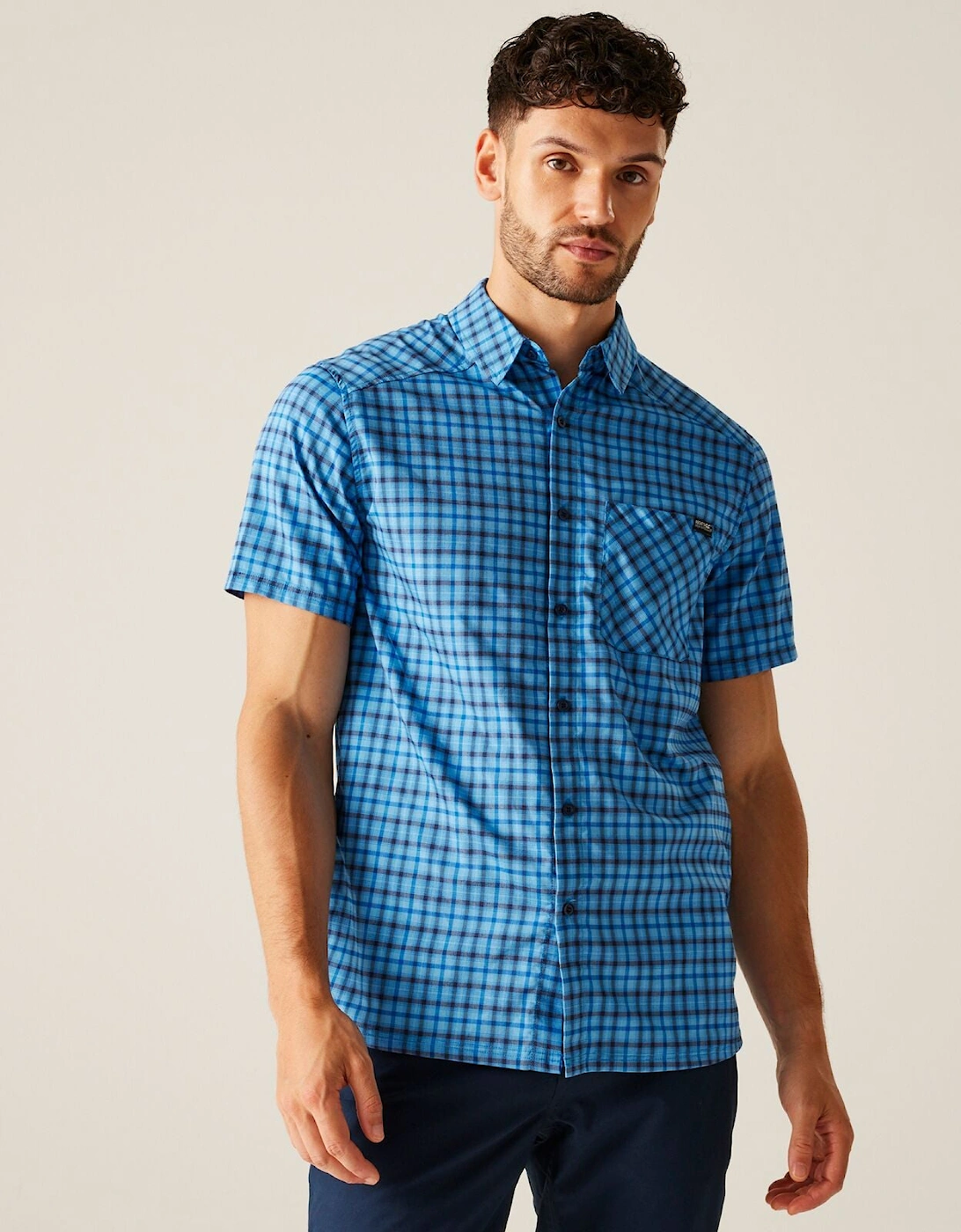 Mens Begarno Short Sleeve Shirt, 2 of 1