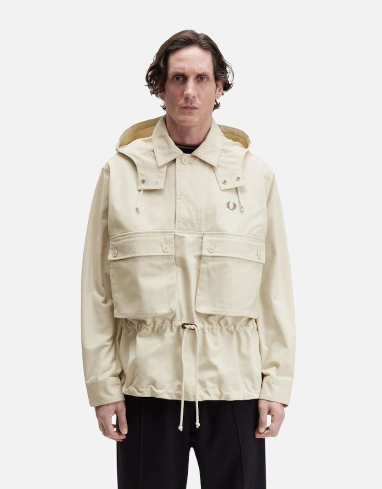 Coaches Smock Jacket - Oatmeal