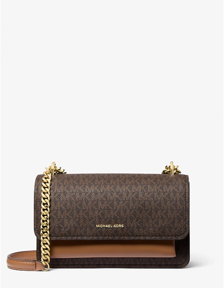 Claire Large Signature Logo Shoulder Bag