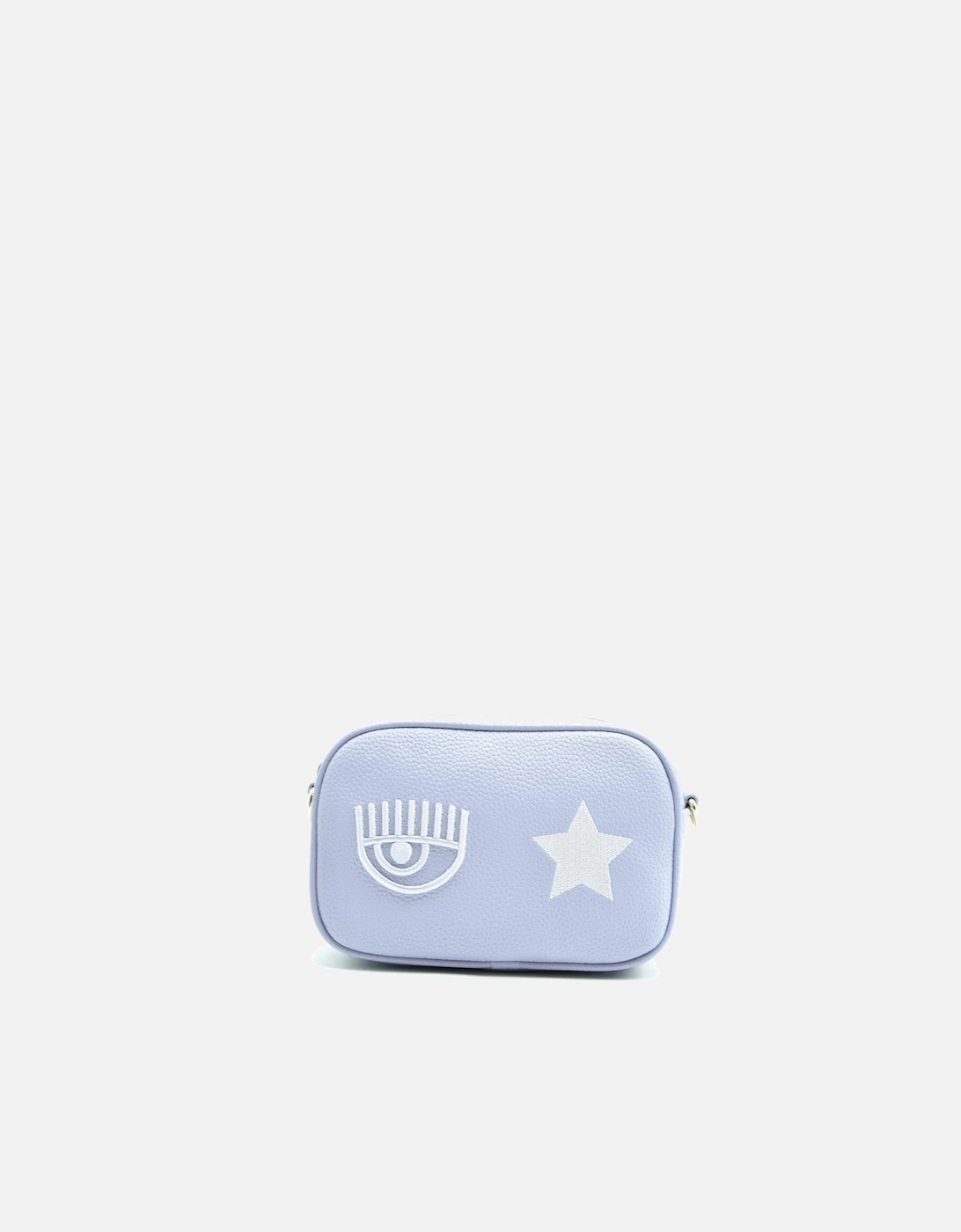 Shoulder Bag with Zip and Inside Pockets Women - Light Blue, 4 of 3