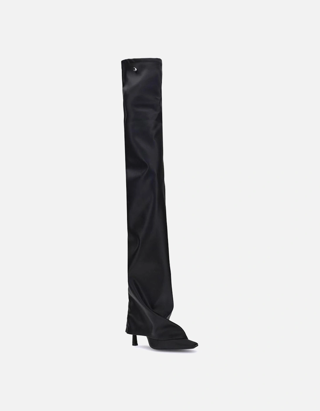 Ultra-Glamorous Stiletto Heel Draped Boots Women - Black