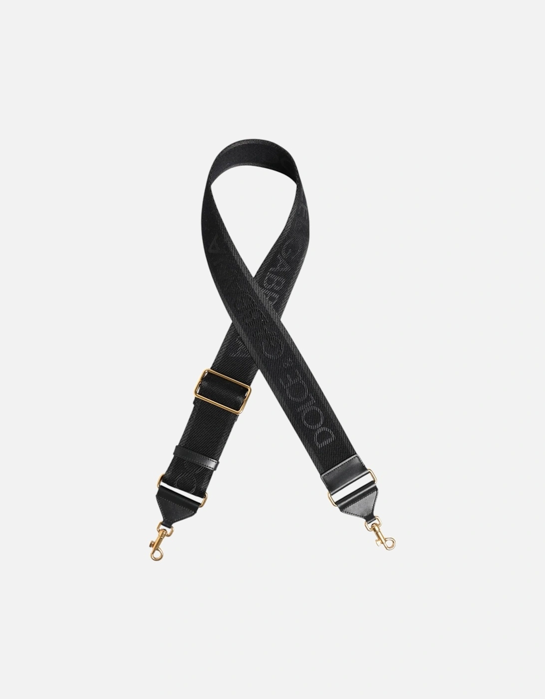 Leather and Viscose Shoulder Bag Strap Women - Black, 6 of 5