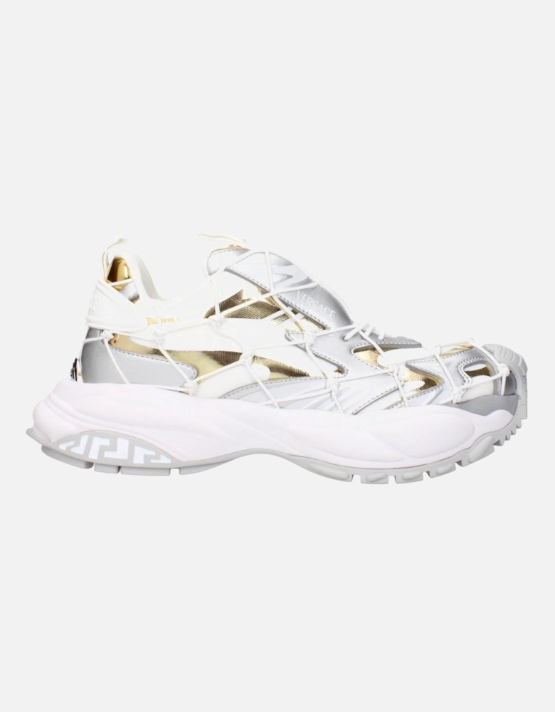 Logo-Embellished Fabric Sneakers Women - White