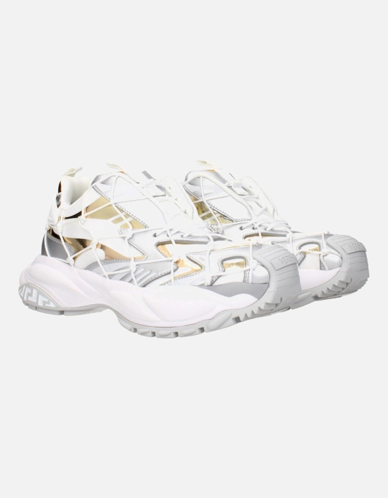 Logo-Embellished Fabric Sneakers Women - White