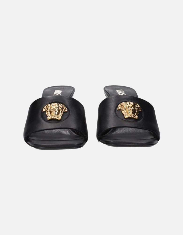 Leather Sandals with Front Detail Women - Black