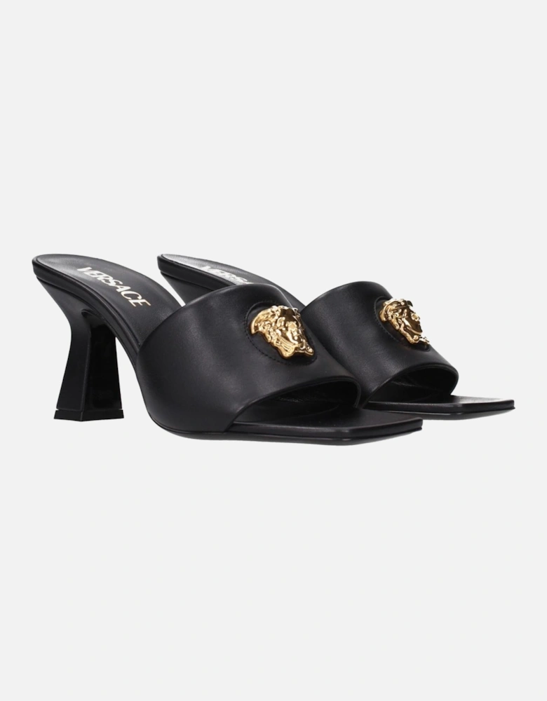 Leather Sandals with Front Detail Women - Black
