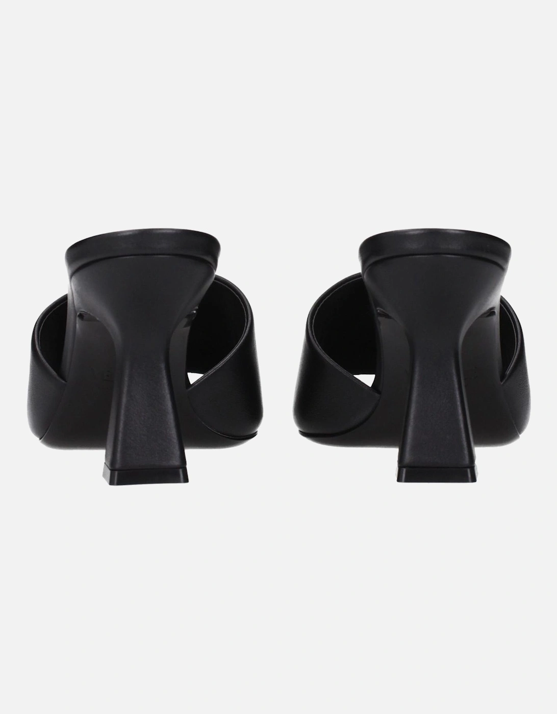 Leather Sandals with Front Detail Women - Black