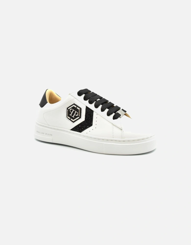 Leather Lace-Up Sneakers Women - White