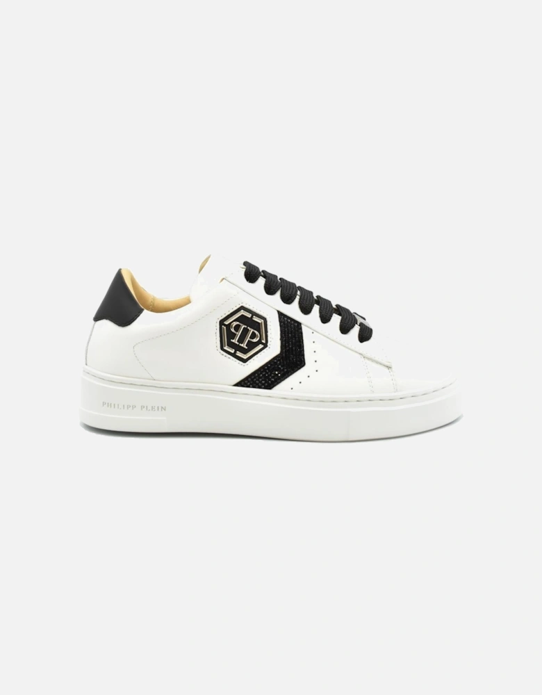 Leather Lace-Up Sneakers Women - White