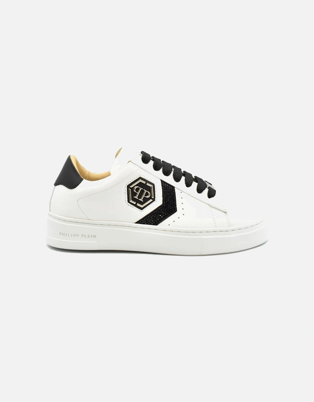 Leather Lace-Up Sneakers Women - White, 4 of 3