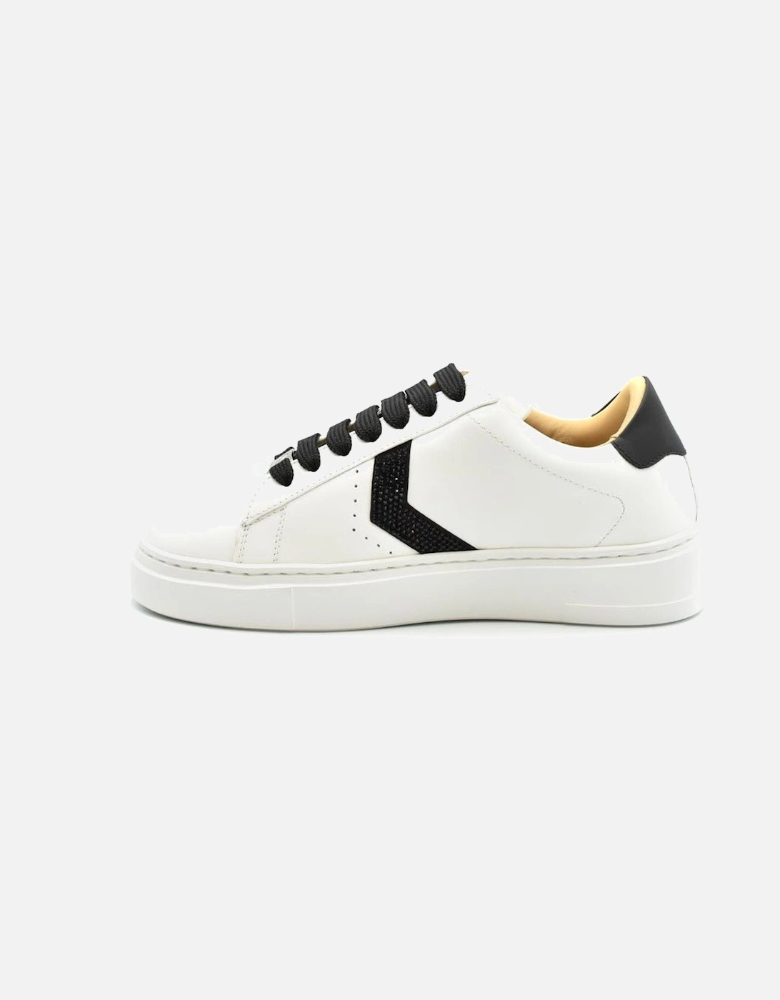 Leather Lace-Up Sneakers Women - White