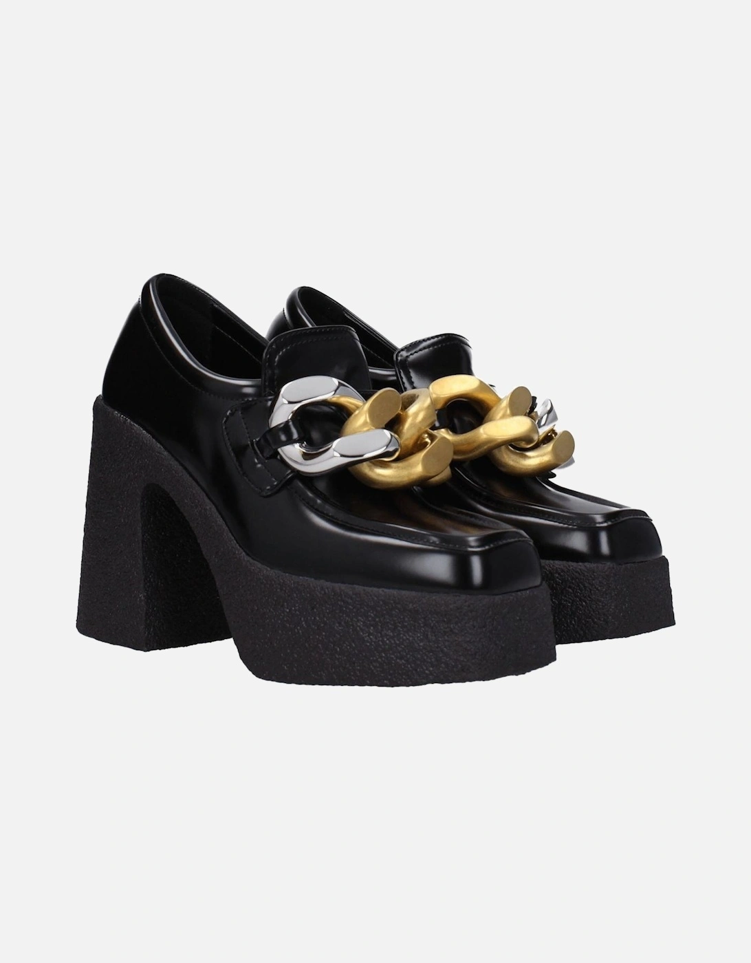 Eco Leather Square Toe High Heel Pumps Women - Black
