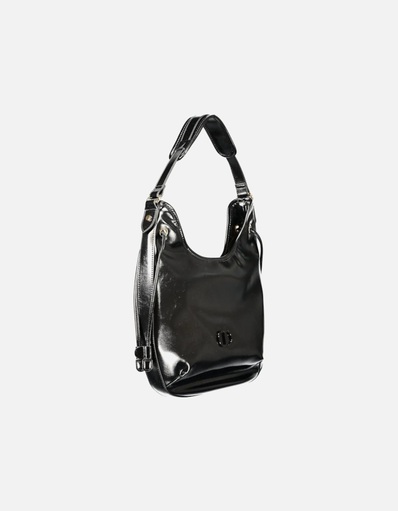 Sleek Hobo Bag with Shoulder Handle and Zip Closure Women - Black