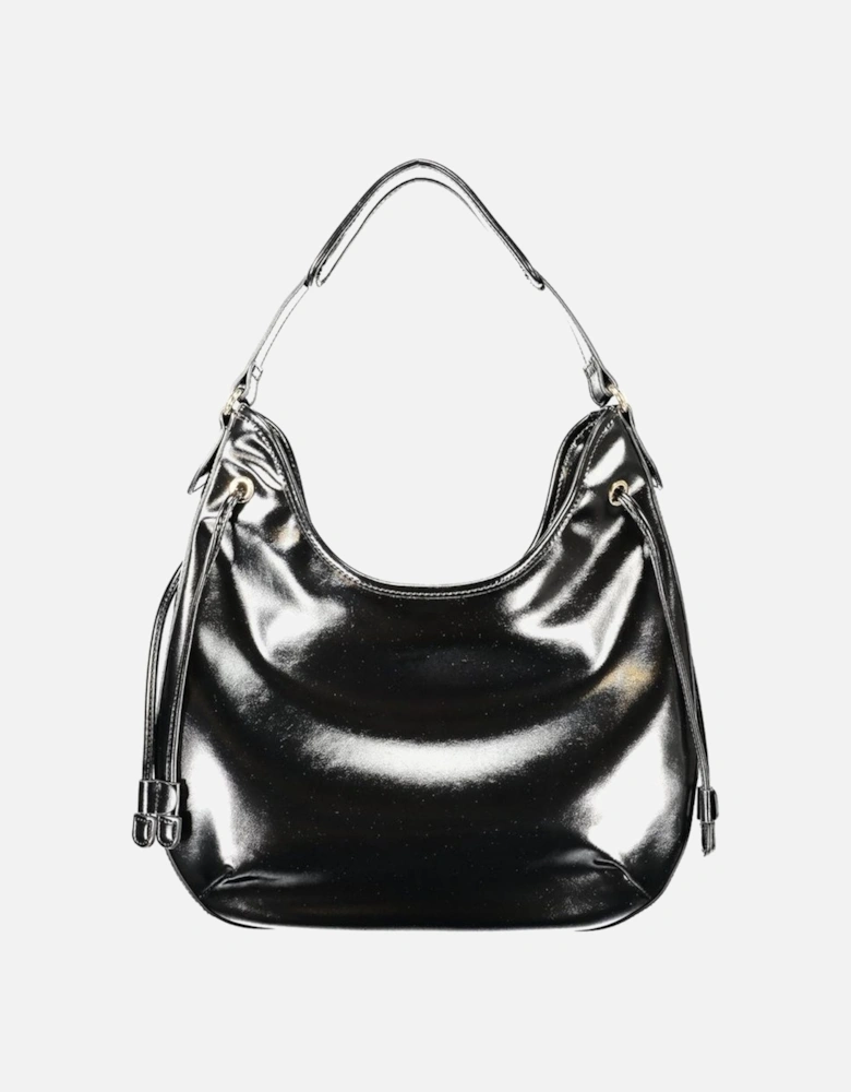 Sleek Hobo Bag with Shoulder Handle and Zip Closure Women - Black