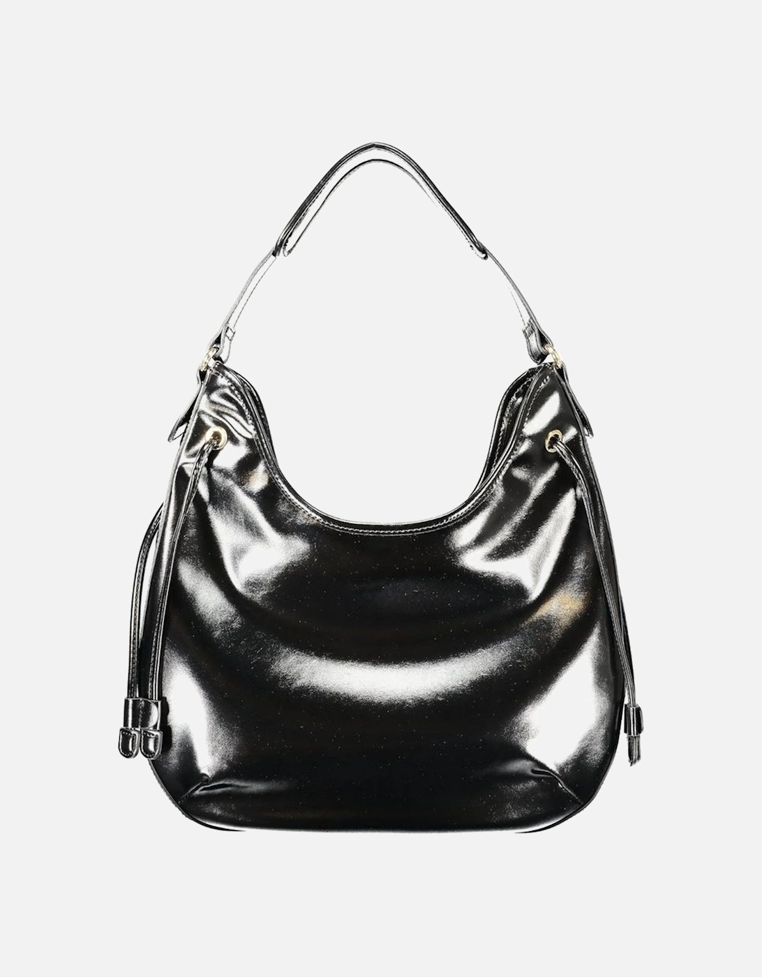 Sleek Hobo Bag with Shoulder Handle and Zip Closure Women - Black