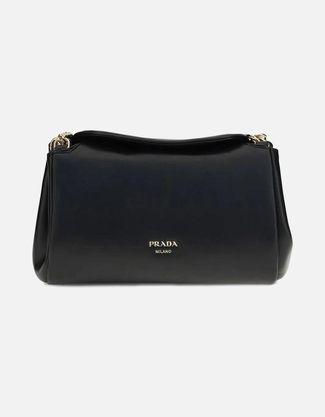Leather Flap Closure Shoulder Bag with Chain Handle Women - Black, 5 of 4