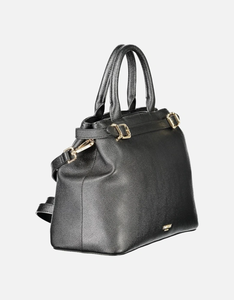 Sleek Chic Tote Bag with Dual Compartments Women - Black Handbags