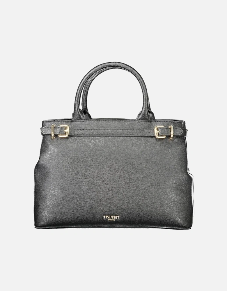 Sleek Chic Tote Bag with Dual Compartments Women - Black Handbags