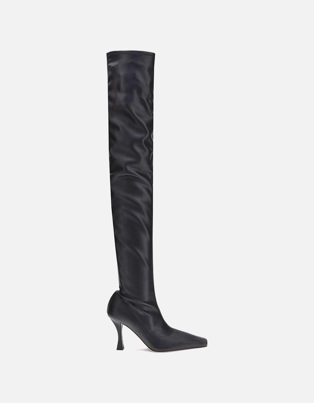 Stretch Nappa Leather Trap Boots Women - Black, 4 of 3