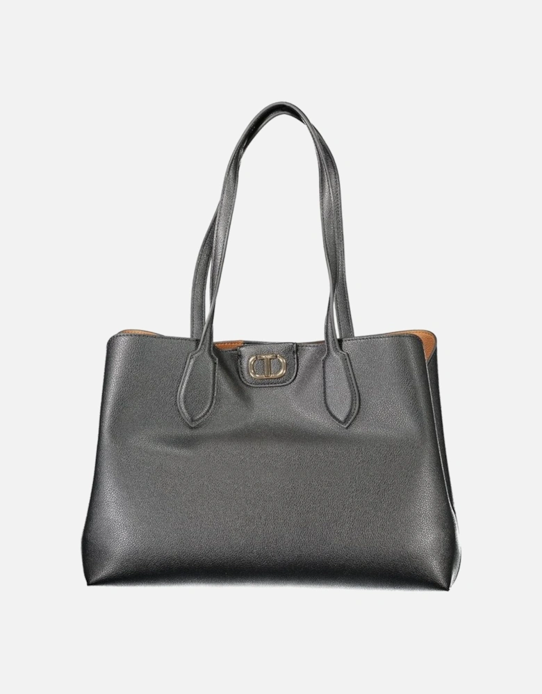 Sophisticated Tote Bag with Dual Compartments and Central Pocket Women