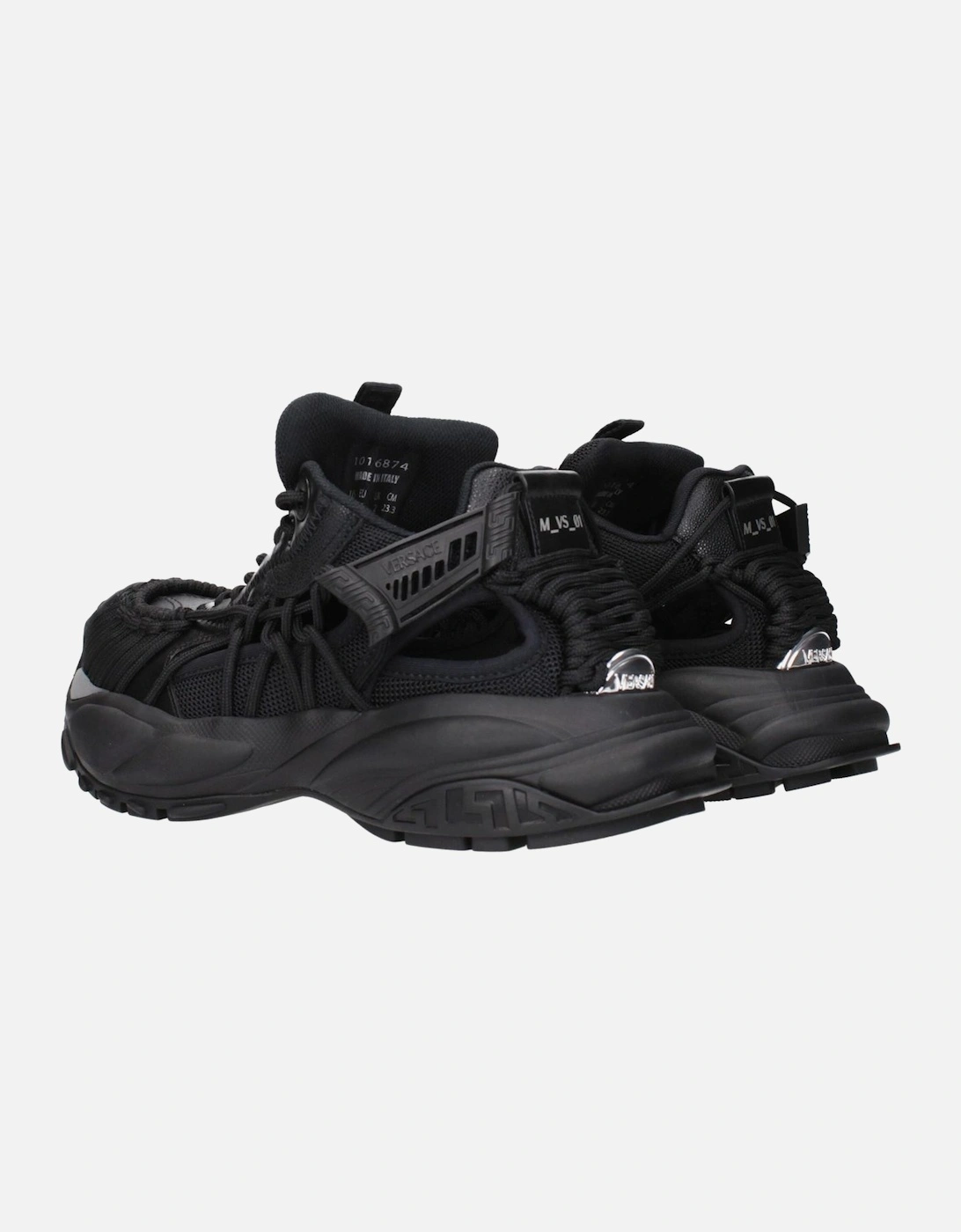 Leather Sneakers with Logo Detailing Women - Black