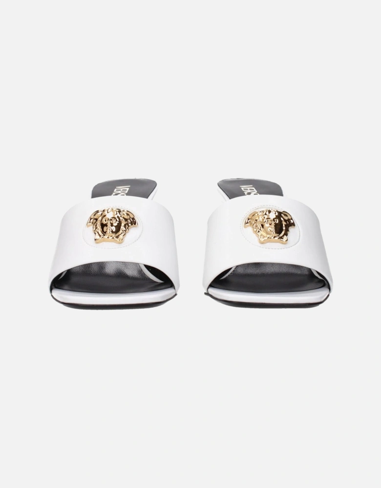 Leather Sandals with Front Detail Women - White