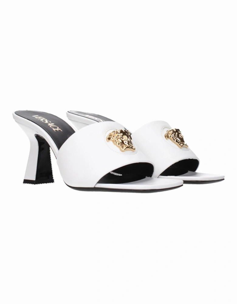 Leather Sandals with Front Detail Women - White