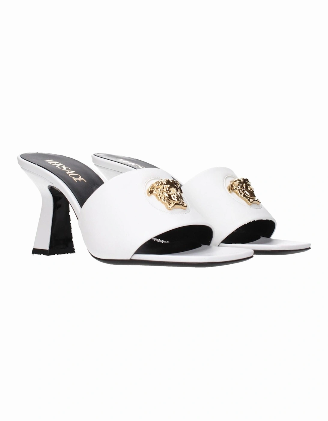 Leather Sandals with Front Detail Women - White