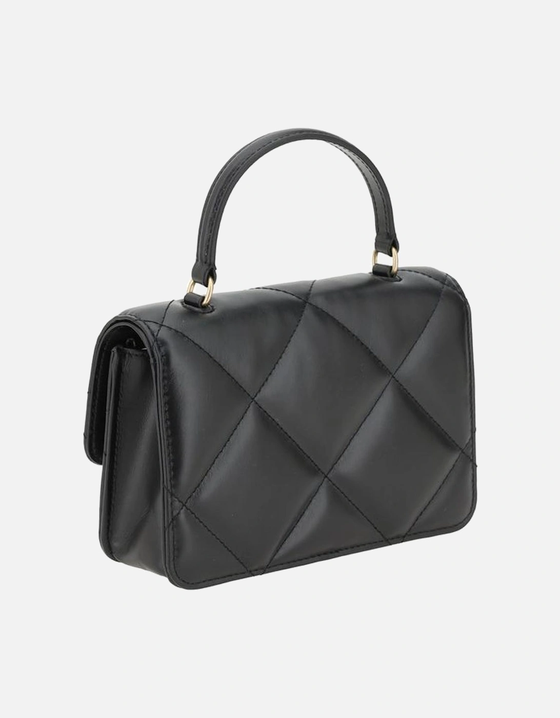 Kira Diamond Quilted Handbag with Chain Strap Women - Black Wallets