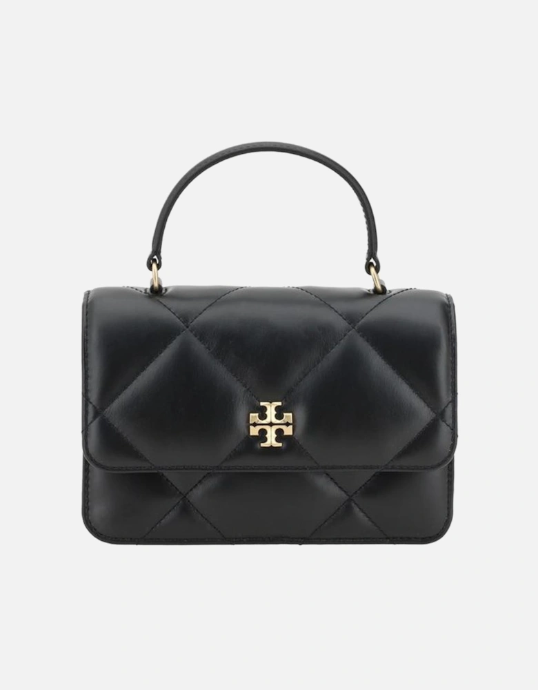 Kira Diamond Quilted Handbag with Chain Strap Women - Black Wallets