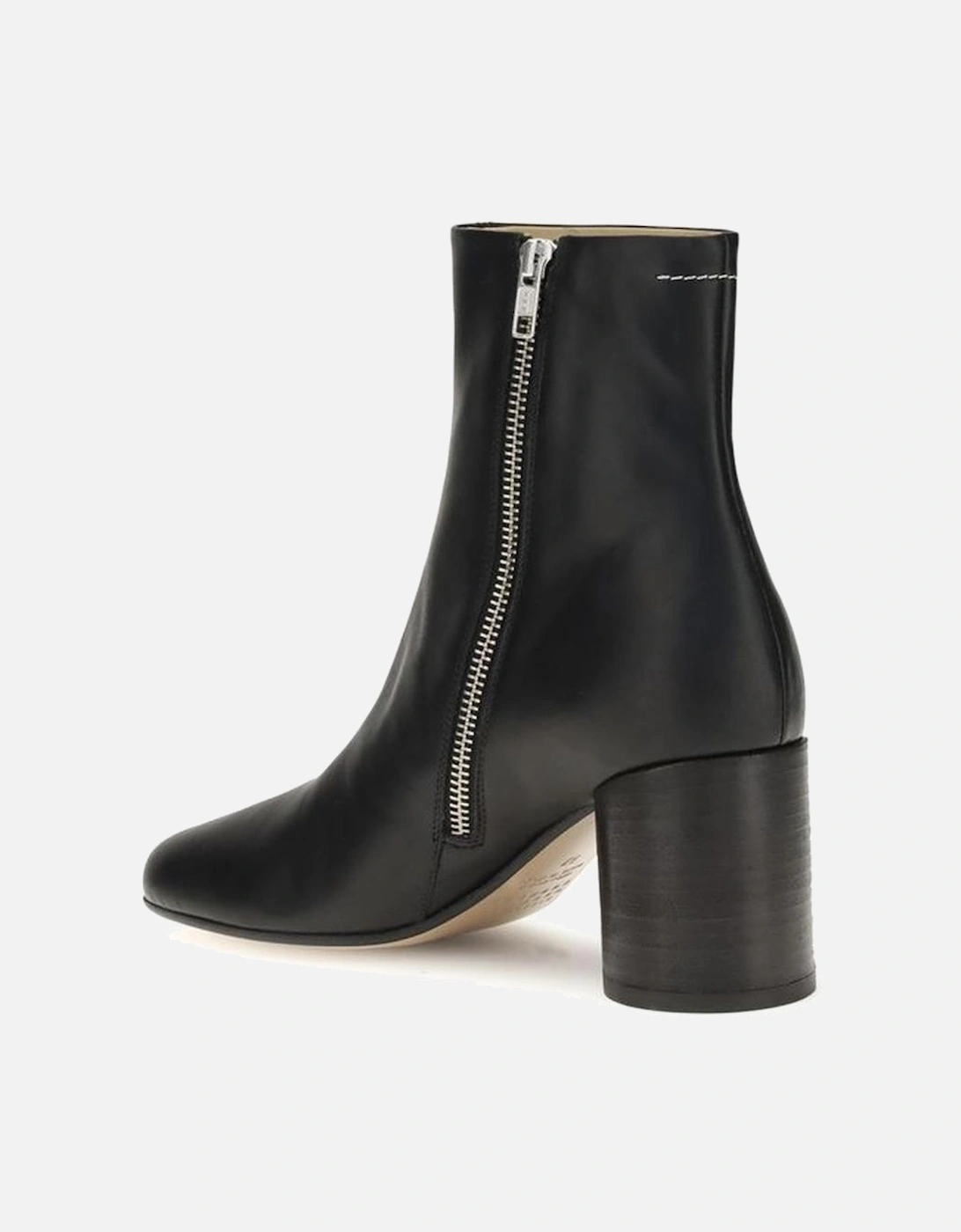 Anatomical Nappa Ankle Boots with Sculptural Heel Women - Black
