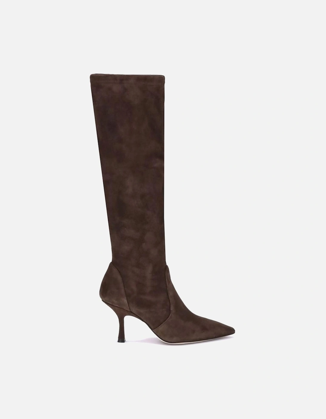 Suede High Boots with Stiletto Heel Women - Brown, 4 of 3