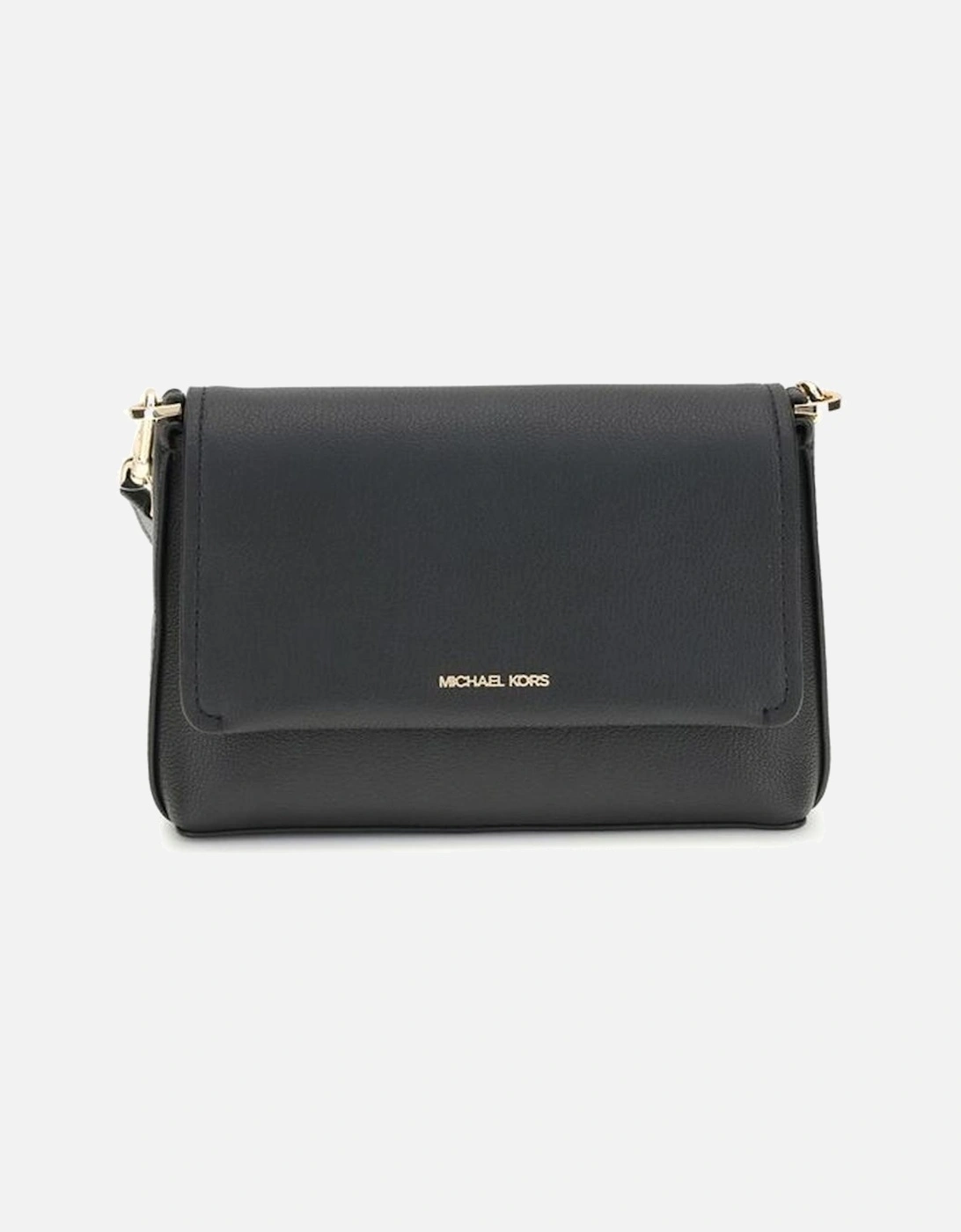 Compact Calf Leather Shoulder Bag Women - Black, 5 of 4